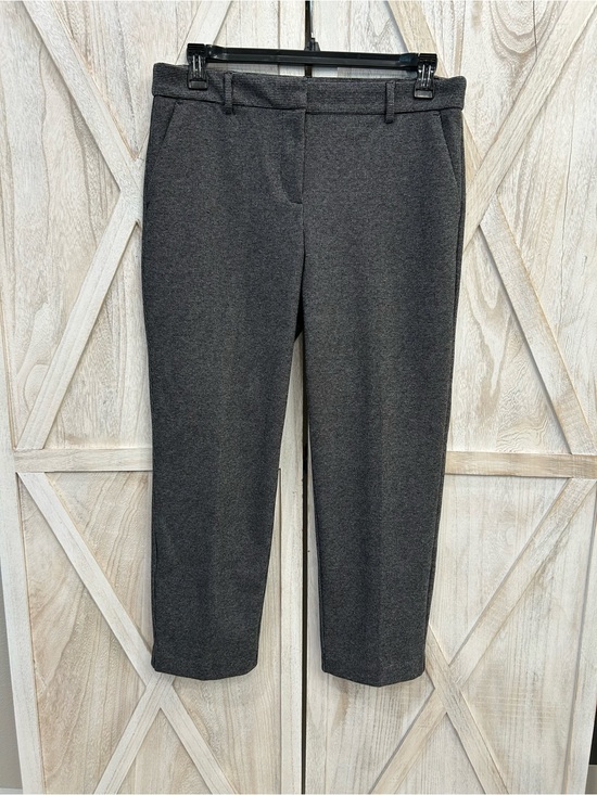 LOFT Pants - LOFT Dark Gray Cropped Tailored Ponte Pants